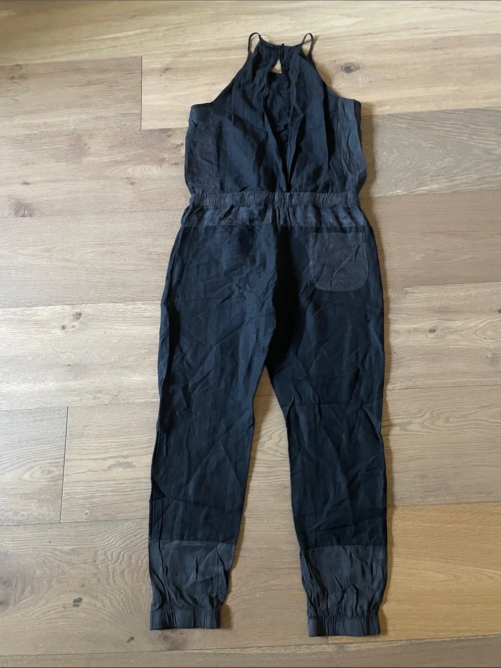YFB by Young Fabulous & Broke Diego Linen Blend Black Jumpsuit Size Medium